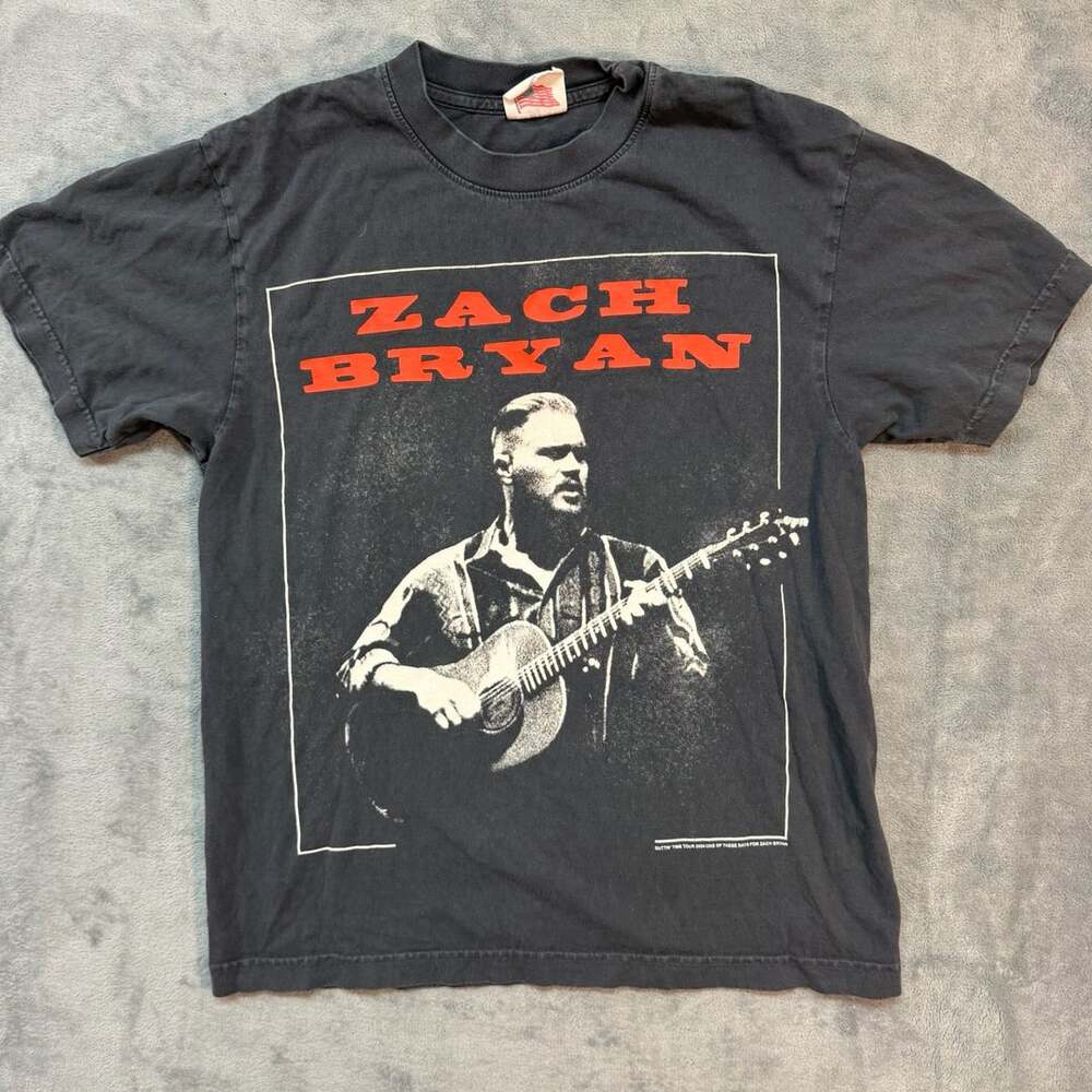 Zach Bryan Quittin Time Tour 2024 Graphic Band T-Shirt